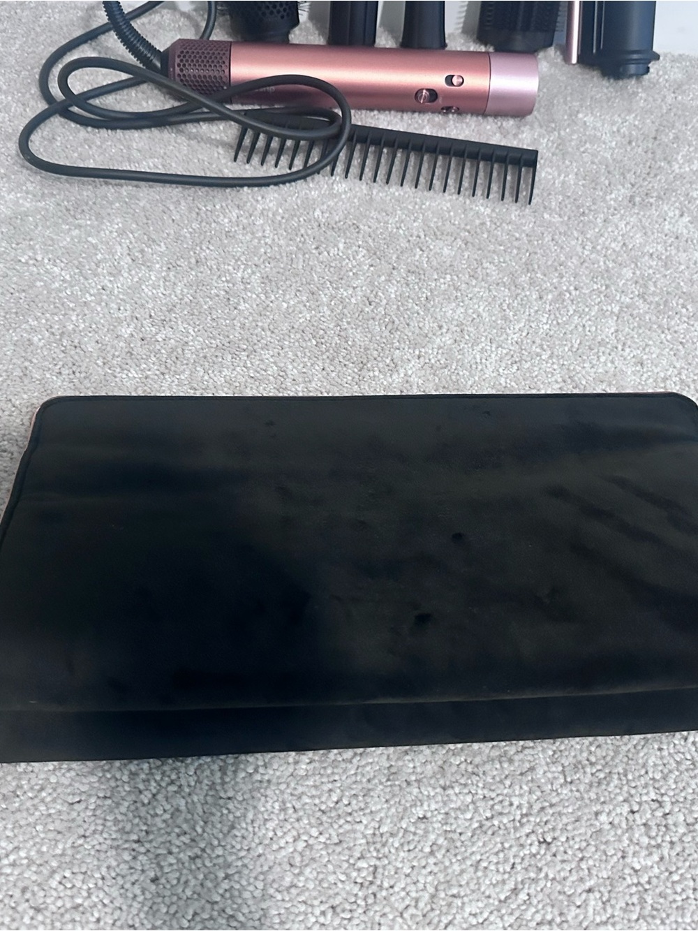 Dyson Airwrap I.d Pink Hair Styling Tool with Black Comb